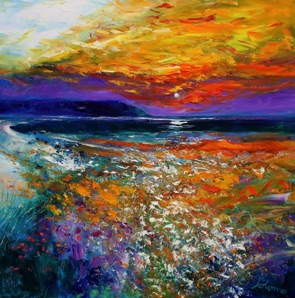 A Machrihanish Sunset 36x36 A Machrihanish Sunset 36x36